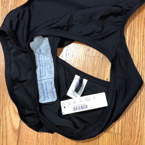 J. Crew NWT Black Cutout One Piece Swimsuit Sz 4 - Picture 7 of 14